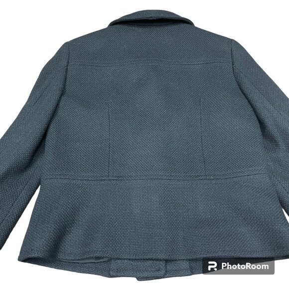 Women's TALBOTS Wool Blend Woven Blazer Black- Size 8P‎ - Picture 5 of 8